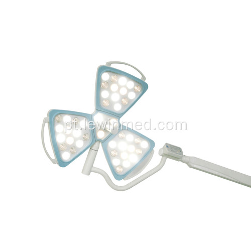 Luz de cirurgia led móvel de 3 pétalas